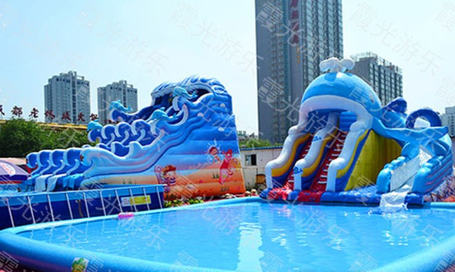 晋城鲨鱼充气游泳池